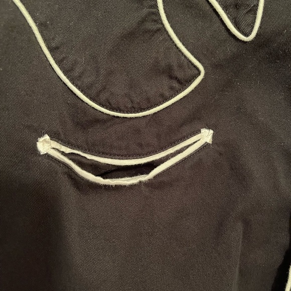 Western Express Country Western Pearl Snap Button Down Shirt Size L Black - Picture 4 of 8